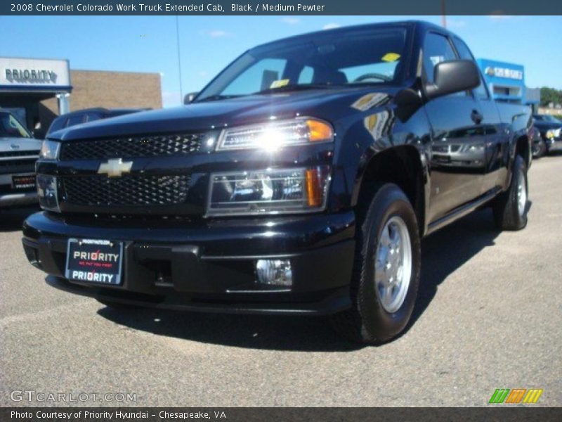 Black / Medium Pewter 2008 Chevrolet Colorado Work Truck Extended Cab