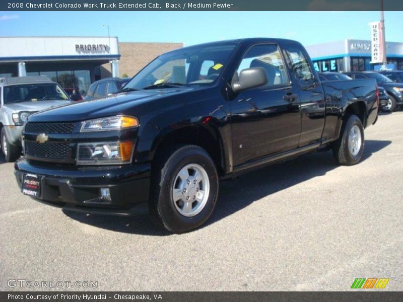 Black / Medium Pewter 2008 Chevrolet Colorado Work Truck Extended Cab