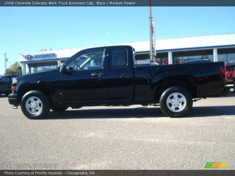 Black / Medium Pewter 2008 Chevrolet Colorado Work Truck Extended Cab