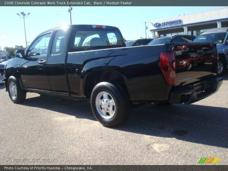 Black / Medium Pewter 2008 Chevrolet Colorado Work Truck Extended Cab