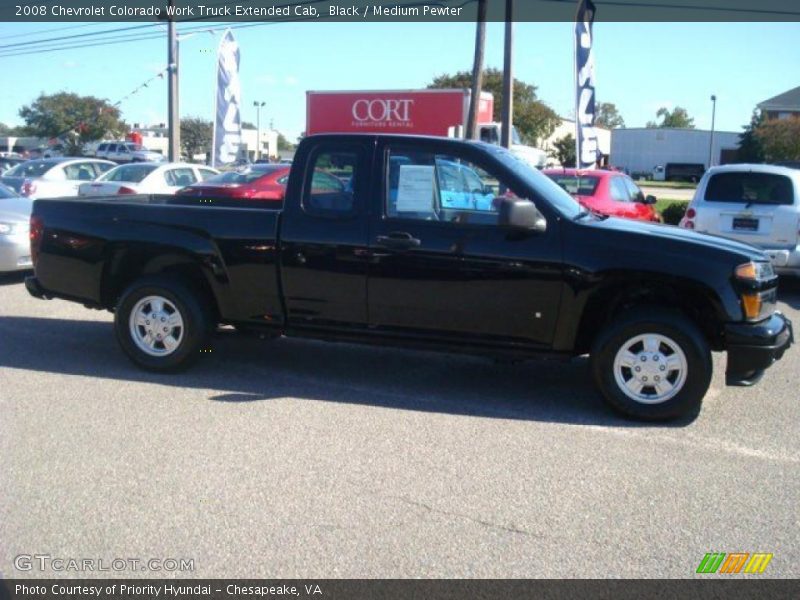 Black / Medium Pewter 2008 Chevrolet Colorado Work Truck Extended Cab