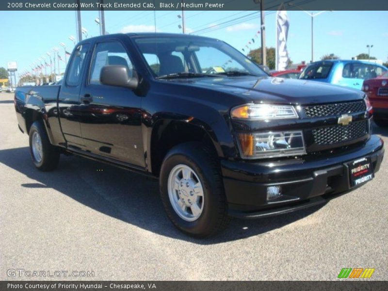 Black / Medium Pewter 2008 Chevrolet Colorado Work Truck Extended Cab