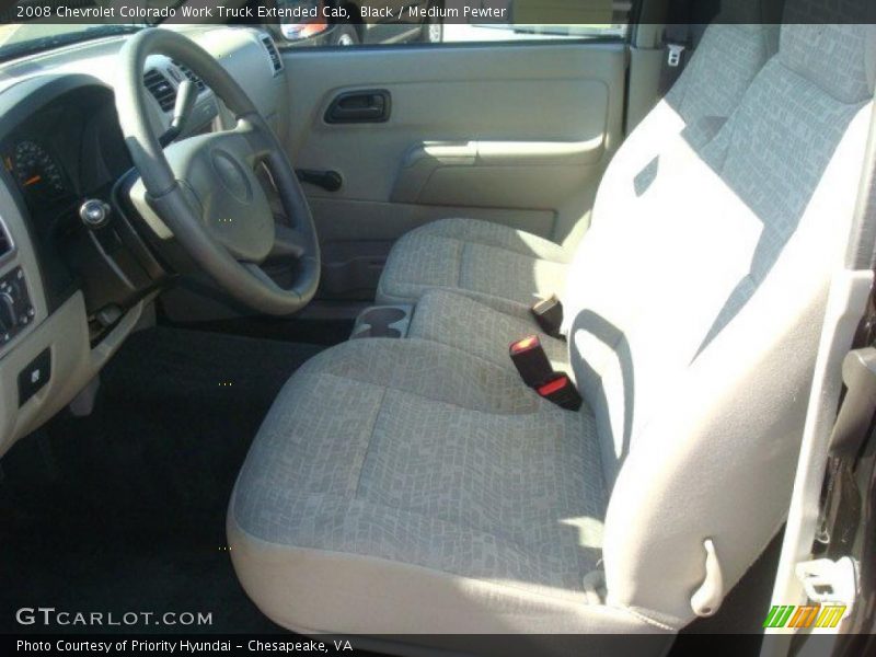 Black / Medium Pewter 2008 Chevrolet Colorado Work Truck Extended Cab