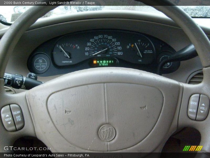 Light Sandrift Metallic / Taupe 2000 Buick Century Custom