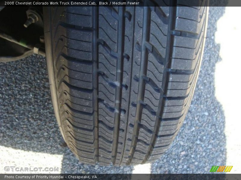 Black / Medium Pewter 2008 Chevrolet Colorado Work Truck Extended Cab