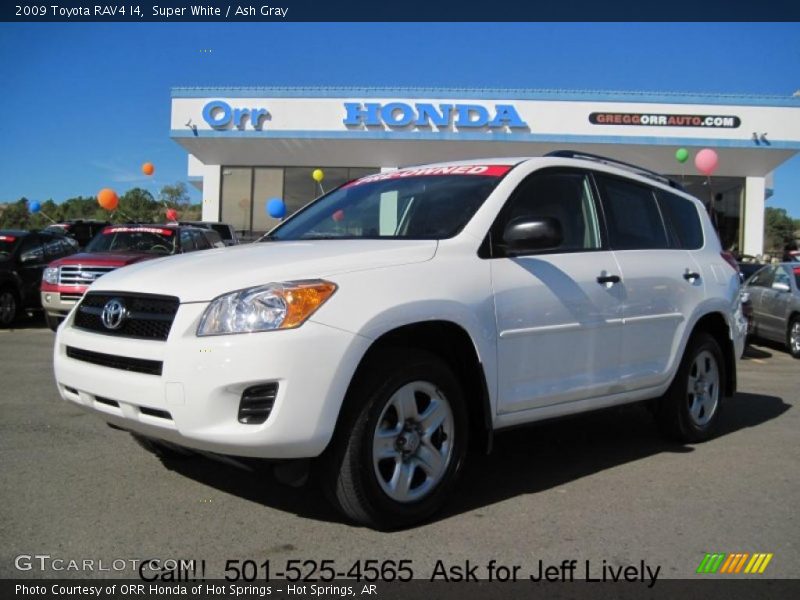 Super White / Ash Gray 2009 Toyota RAV4 I4