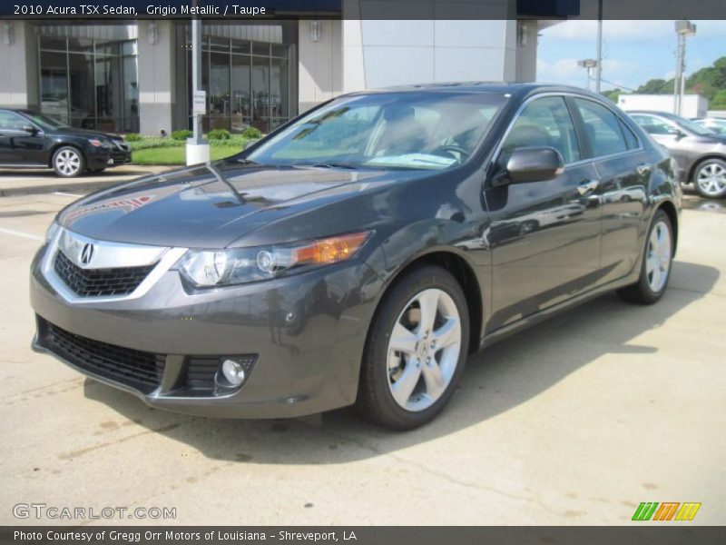 Grigio Metallic / Taupe 2010 Acura TSX Sedan