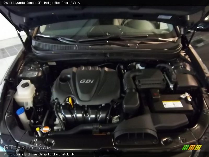 Indigo Blue Pearl / Gray 2011 Hyundai Sonata SE