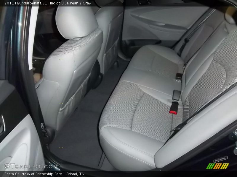 Indigo Blue Pearl / Gray 2011 Hyundai Sonata SE