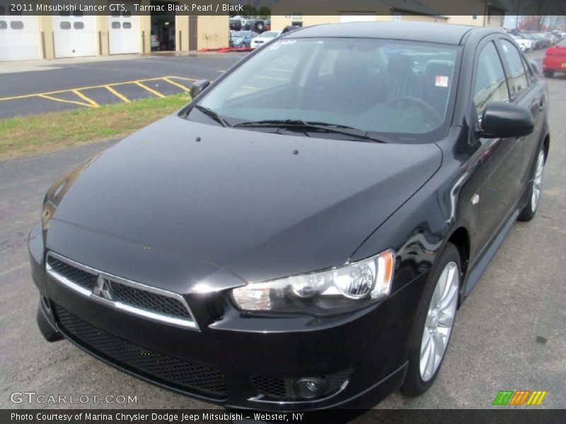 Tarmac Black Pearl / Black 2011 Mitsubishi Lancer GTS