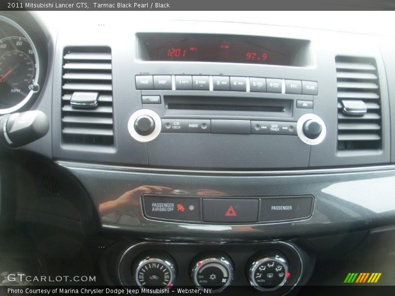 Tarmac Black Pearl / Black 2011 Mitsubishi Lancer GTS
