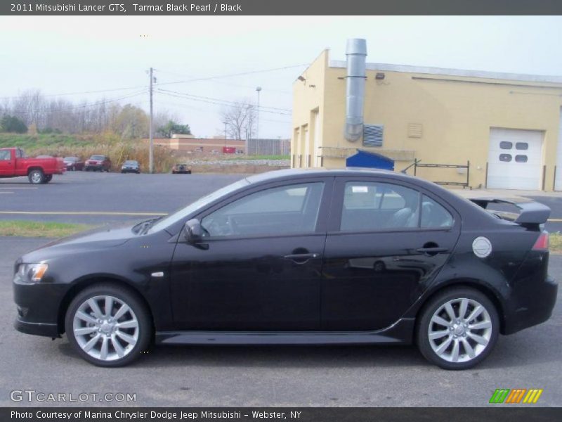 Tarmac Black Pearl / Black 2011 Mitsubishi Lancer GTS