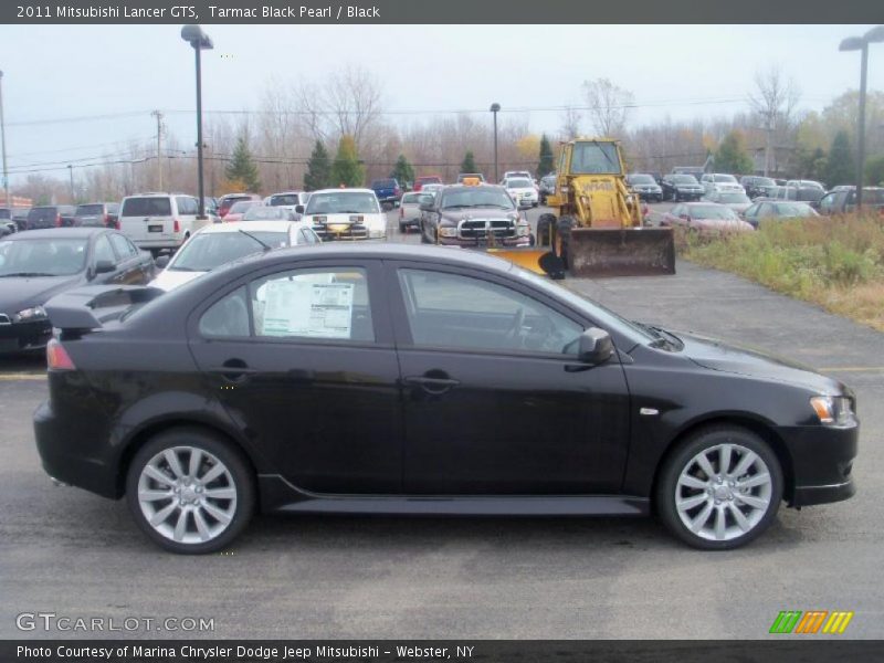 Tarmac Black Pearl / Black 2011 Mitsubishi Lancer GTS