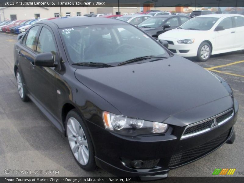 Tarmac Black Pearl / Black 2011 Mitsubishi Lancer GTS