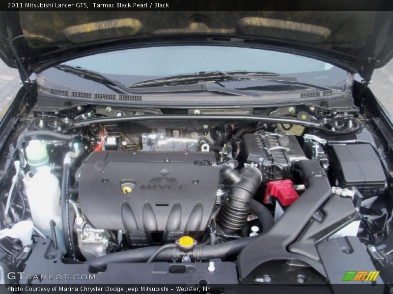 Tarmac Black Pearl / Black 2011 Mitsubishi Lancer GTS