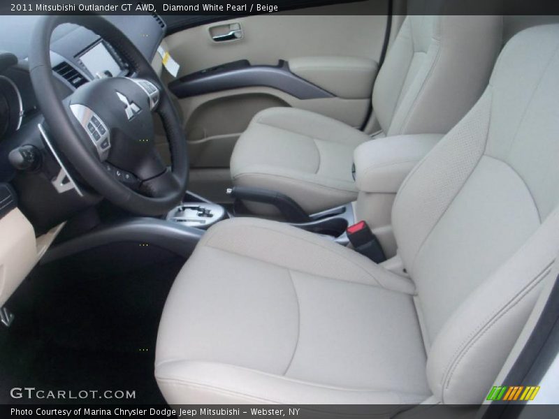  2011 Outlander GT AWD Beige Interior
