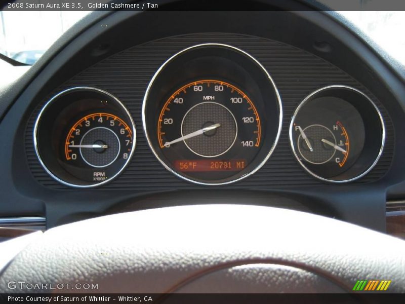 Golden Cashmere / Tan 2008 Saturn Aura XE 3.5