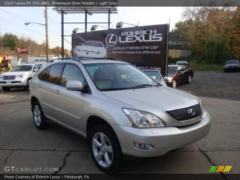 Millennium Silver Metallic / Light Gray 2007 Lexus RX 350 AWD