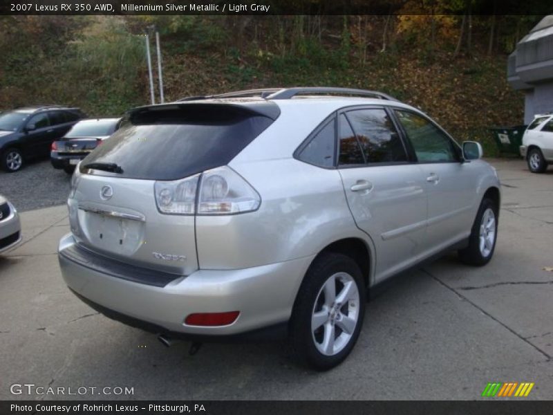 Millennium Silver Metallic / Light Gray 2007 Lexus RX 350 AWD