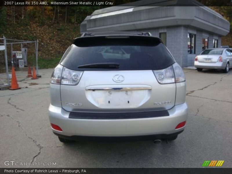 Millennium Silver Metallic / Light Gray 2007 Lexus RX 350 AWD