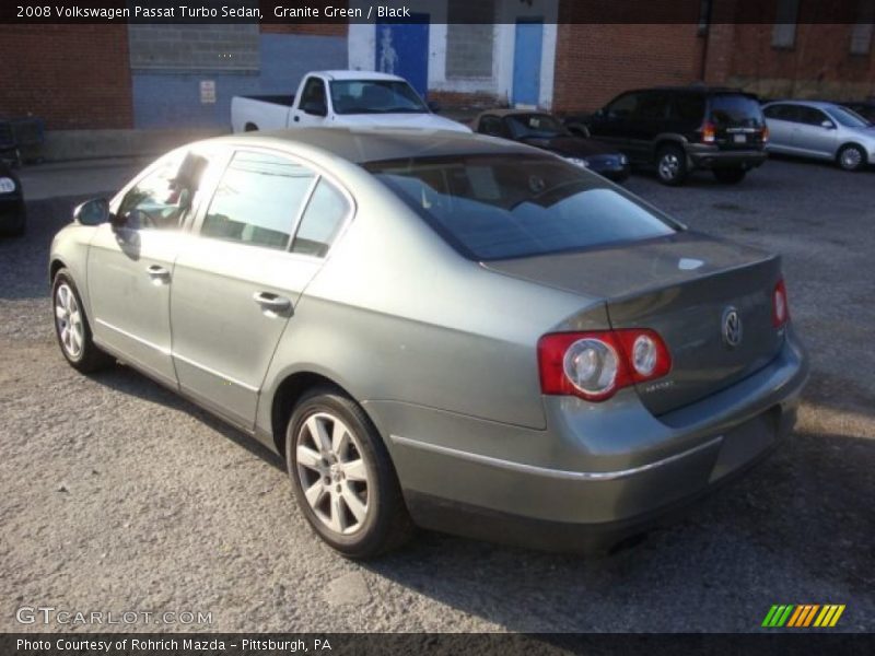 Granite Green / Black 2008 Volkswagen Passat Turbo Sedan