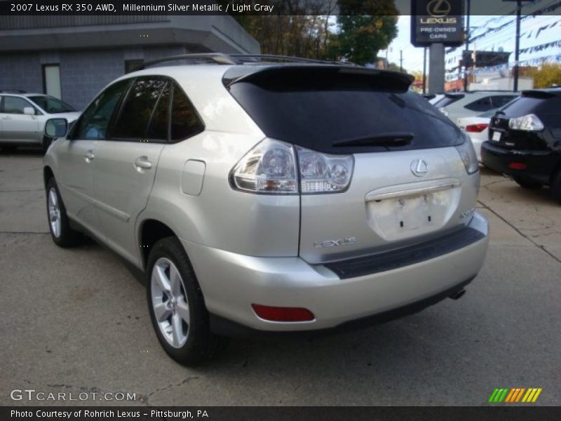 Millennium Silver Metallic / Light Gray 2007 Lexus RX 350 AWD