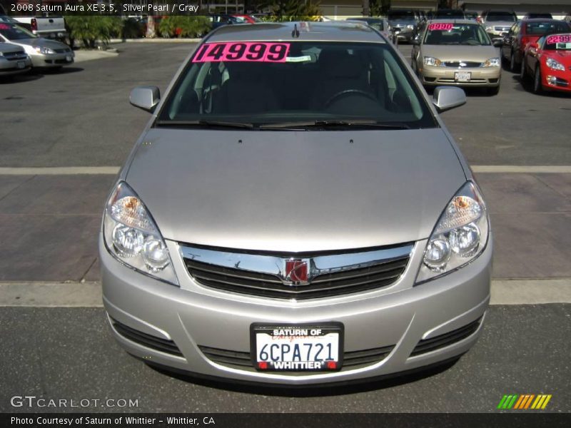 Silver Pearl / Gray 2008 Saturn Aura XE 3.5