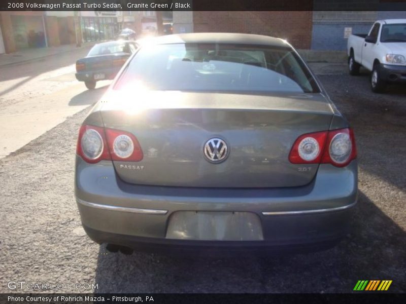 Granite Green / Black 2008 Volkswagen Passat Turbo Sedan