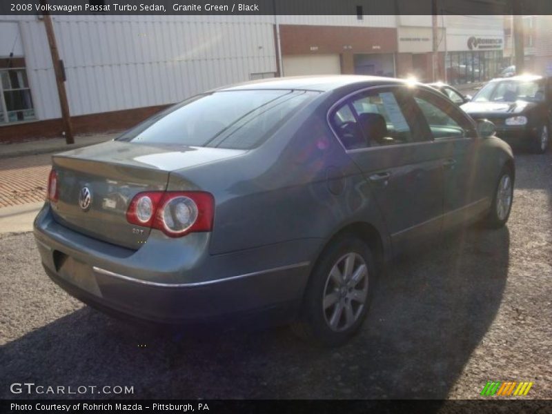 Granite Green / Black 2008 Volkswagen Passat Turbo Sedan