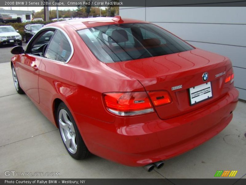 Crimson Red / Coral Red/Black 2008 BMW 3 Series 328xi Coupe