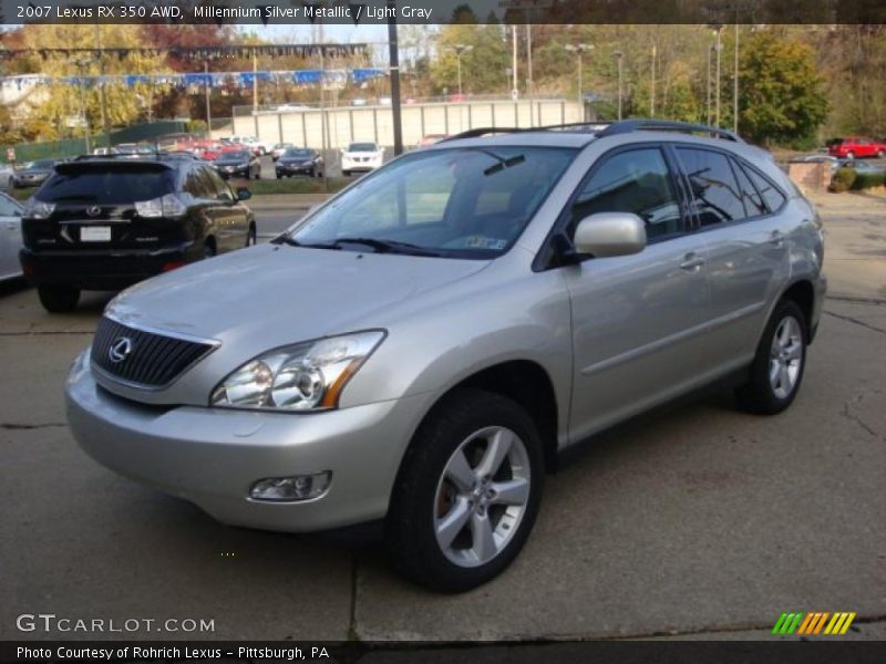 Millennium Silver Metallic / Light Gray 2007 Lexus RX 350 AWD