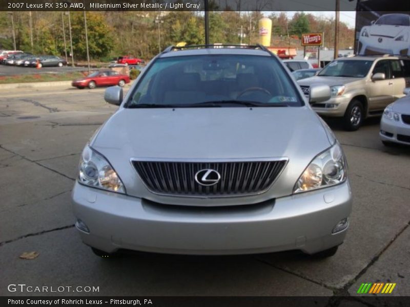 Millennium Silver Metallic / Light Gray 2007 Lexus RX 350 AWD