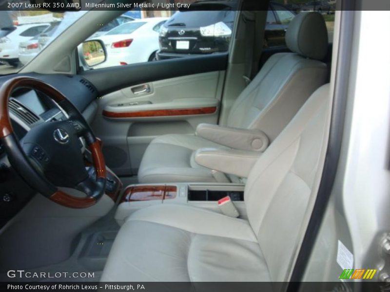 Millennium Silver Metallic / Light Gray 2007 Lexus RX 350 AWD