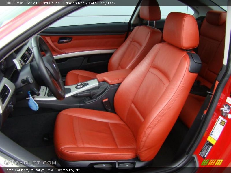  2008 3 Series 328xi Coupe Coral Red/Black Interior