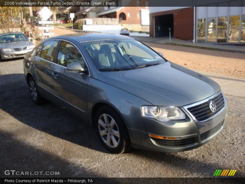 Granite Green / Black 2008 Volkswagen Passat Turbo Sedan
