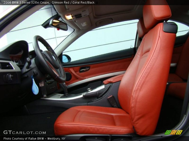  2008 3 Series 328xi Coupe Coral Red/Black Interior