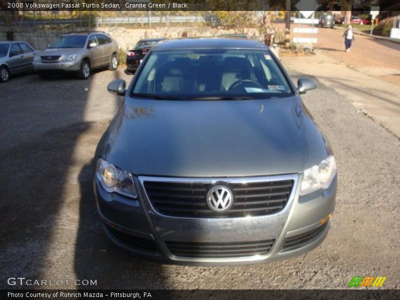 Granite Green / Black 2008 Volkswagen Passat Turbo Sedan