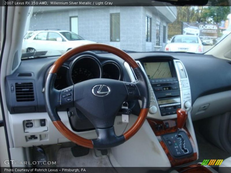 Millennium Silver Metallic / Light Gray 2007 Lexus RX 350 AWD
