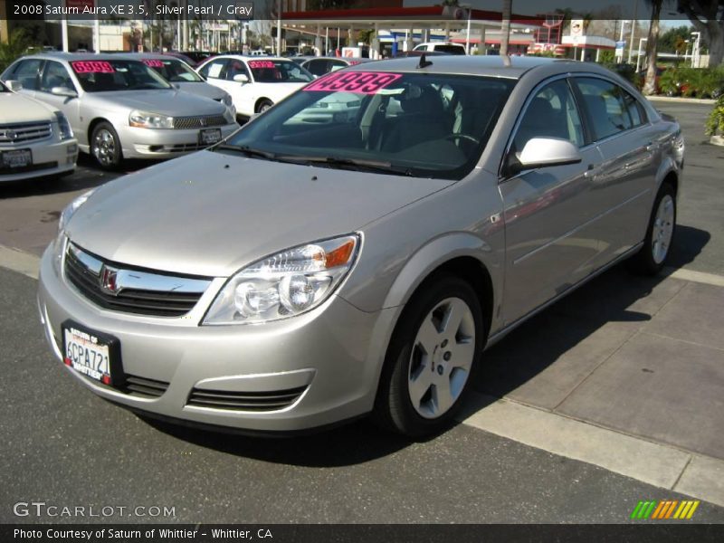 Silver Pearl / Gray 2008 Saturn Aura XE 3.5