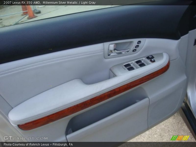 Millennium Silver Metallic / Light Gray 2007 Lexus RX 350 AWD