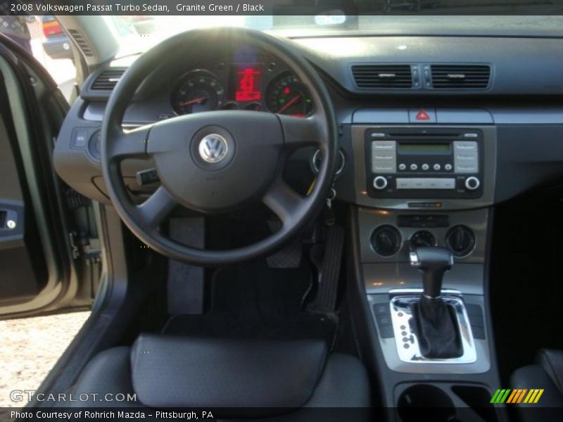 Granite Green / Black 2008 Volkswagen Passat Turbo Sedan