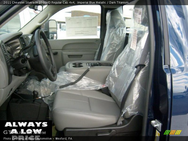 Imperial Blue Metallic / Dark Titanium 2011 Chevrolet Silverado 3500HD Regular Cab 4x4
