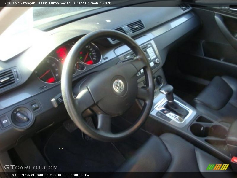 Granite Green / Black 2008 Volkswagen Passat Turbo Sedan
