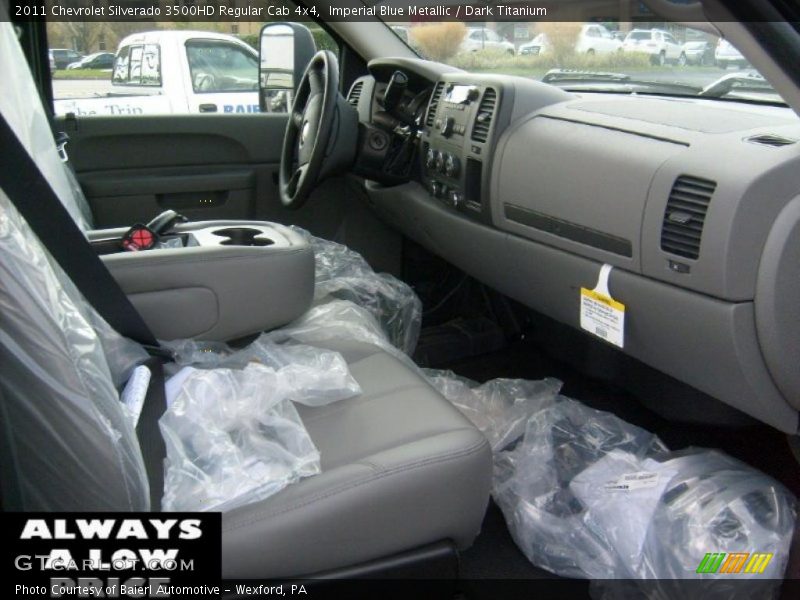 Imperial Blue Metallic / Dark Titanium 2011 Chevrolet Silverado 3500HD Regular Cab 4x4