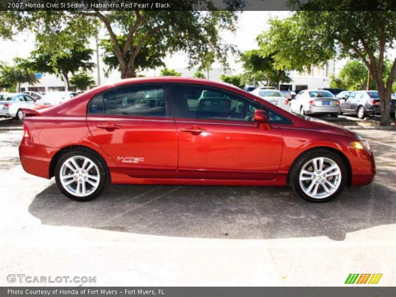  2007 Civic Si Sedan Habanero Red Pearl