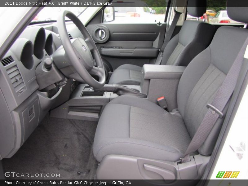 Bright White / Dark Slate Gray 2011 Dodge Nitro Heat 4.0