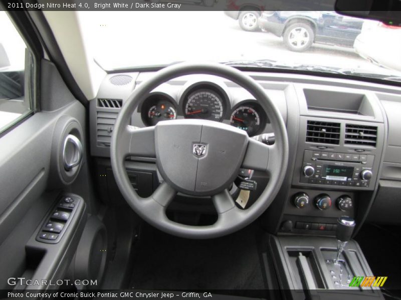 Bright White / Dark Slate Gray 2011 Dodge Nitro Heat 4.0