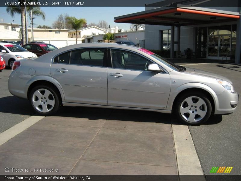 Silver Pearl / Gray 2008 Saturn Aura XE 3.5