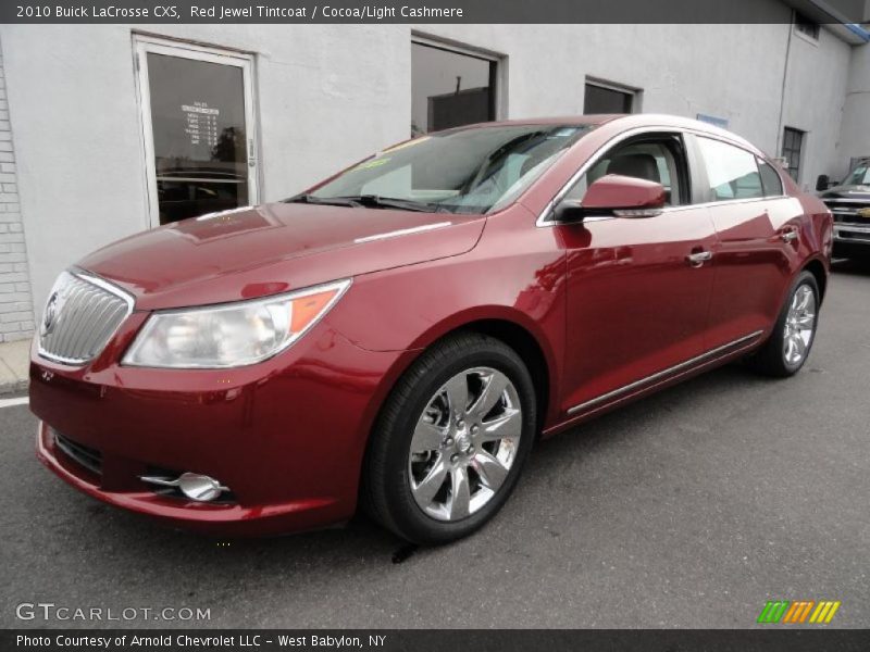 Red Jewel Tintcoat / Cocoa/Light Cashmere 2010 Buick LaCrosse CXS