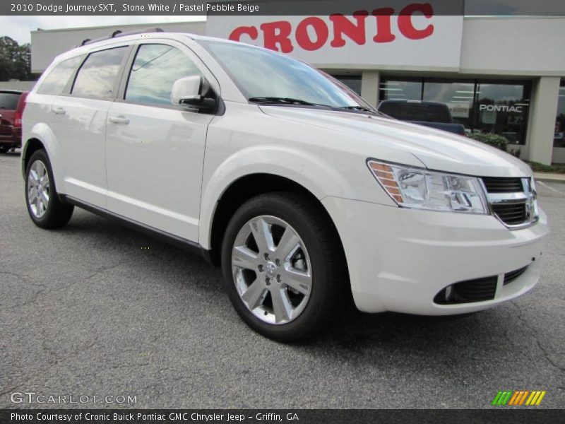 Stone White / Pastel Pebble Beige 2010 Dodge Journey SXT